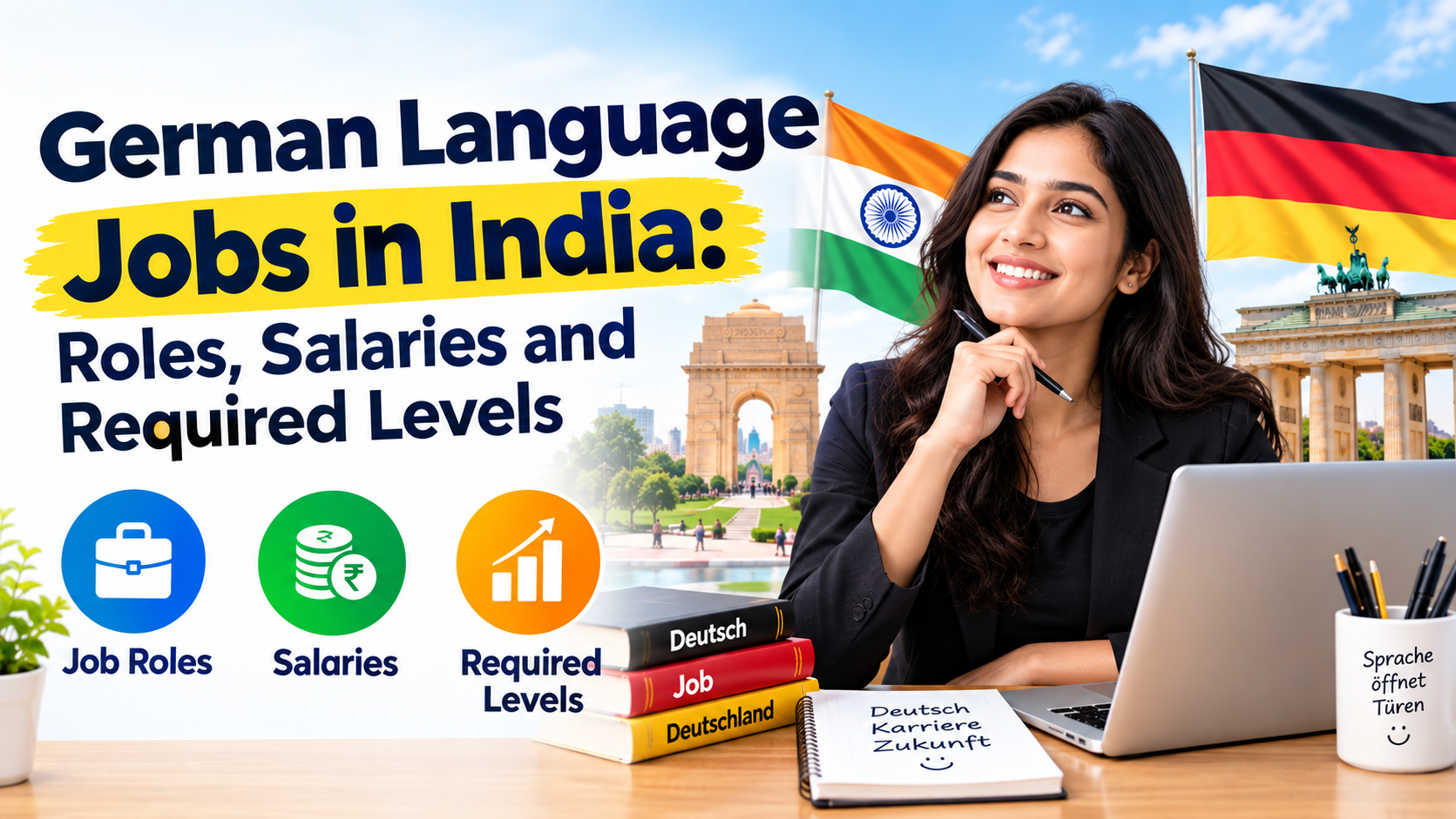 German Language Jobs in India: Roles, Salaries and Required Levels